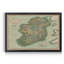 Carte de l’Irlande vintage-impression d’art graphique sur toile encadrée-476898506-476898507