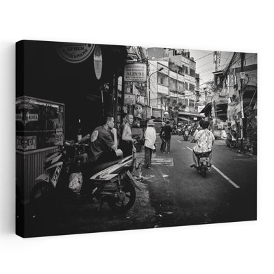 Contemporary Art Abstract Contemporary City Wall Art 1 Piece Wrapped Canvas Wall Art