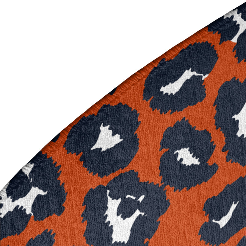 Animal Print Indoor Rug, Round 5'