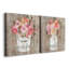 Grateful Bouquet - Ensemble de 2 reproductions d'art sur toile tendue-342164060