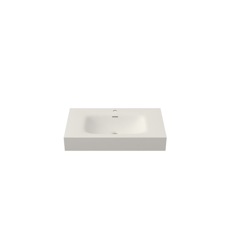 Lavabo de salle de bain polyvalent en résine de pierre avec une conception durable et plusieurs options d'installation pour les espaces modernes