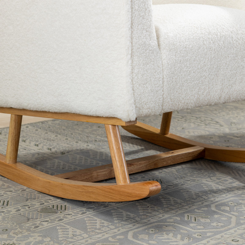 Chaise berçante Kristy, Ivoire, Boucle