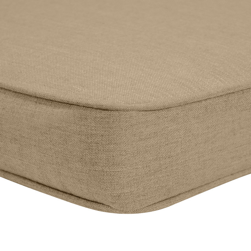 Coussin de siège Jayapura Sunbrella® intérieur / extérieur, Sunbrella® spectre champignon, L 44 po x P 18 po