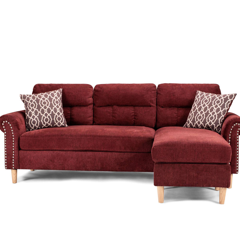 Canapé modulaire réversible 2 pièces Red Velvet