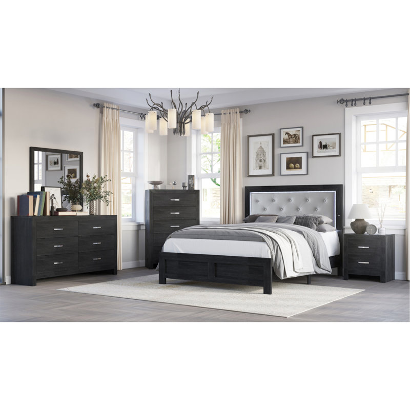 Mobilier de chambre à coucher 1Pc, Noir