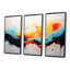 «Yellow Fractal Paint Wave Expression 3», art mural abstrait-1142401537-1142401543