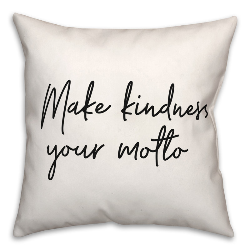 Black And White Typography Collection Throw Pillow