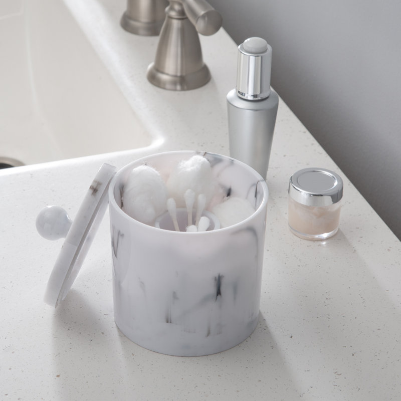 Bathroom Storage Container, White