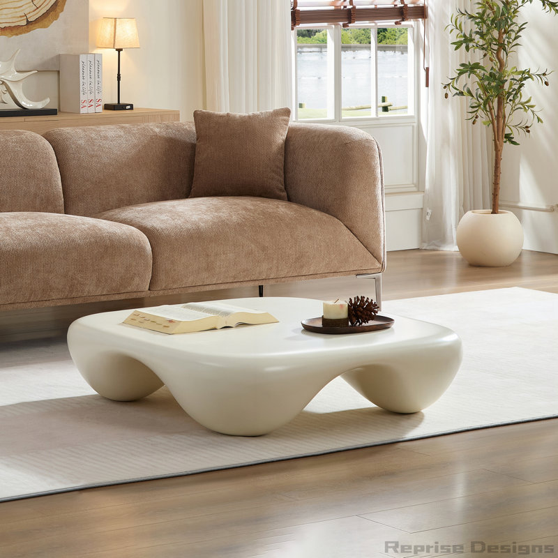 Table basse moderne pour le salon, Blanc