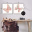 «Pink & Glam Butterflies Nature», ensemble de 2 giclées encadrées par Nan-88104297-88104295