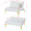 Canapé-lit convertible simple avec futon et pieds en métal doré-2097740628