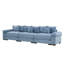 Canapé modulaire rembourré avec accoudoirs épais et coussins Mykala-114888054-124302861