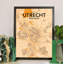 Utrecht City Map - No Frame Print-226365476
