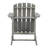 Westport Classic Solid Acacia Wood Outdoor Adirondack Chair, Gray Weather-Resistant Patio Lounge Chair for Deck, Garden, and Fire Pit-111807566