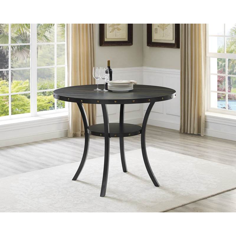 Table de salle à manger ronde Biony, H 36,02 po x L 48,02 po x l 48,02 po