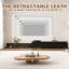 Meuble télé extensible avec lumières DEL, console de télévision réversible moderne-949002964