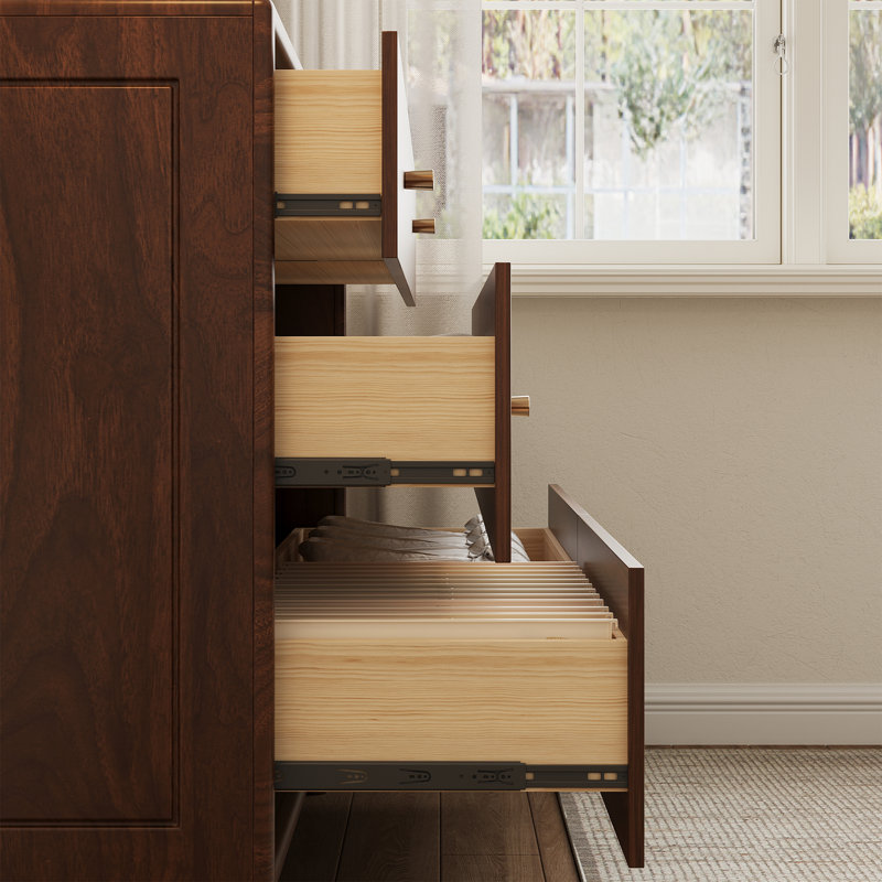 Commode 6 tiroirs 43 po pour chambre