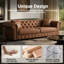 Canapé Chesterfield 85,5 po Air Leather-866075337