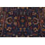 Tapis bleu à motif floral Oushak 3 x 5