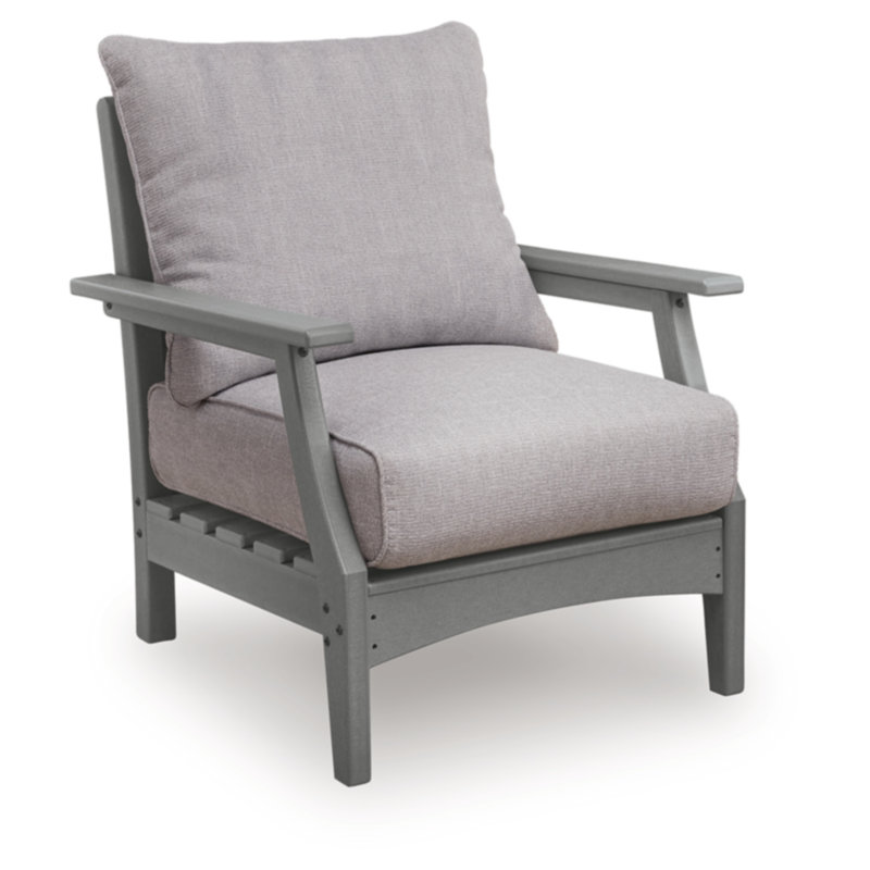 Chaise longue d'extérieur avec coussin Anieya
