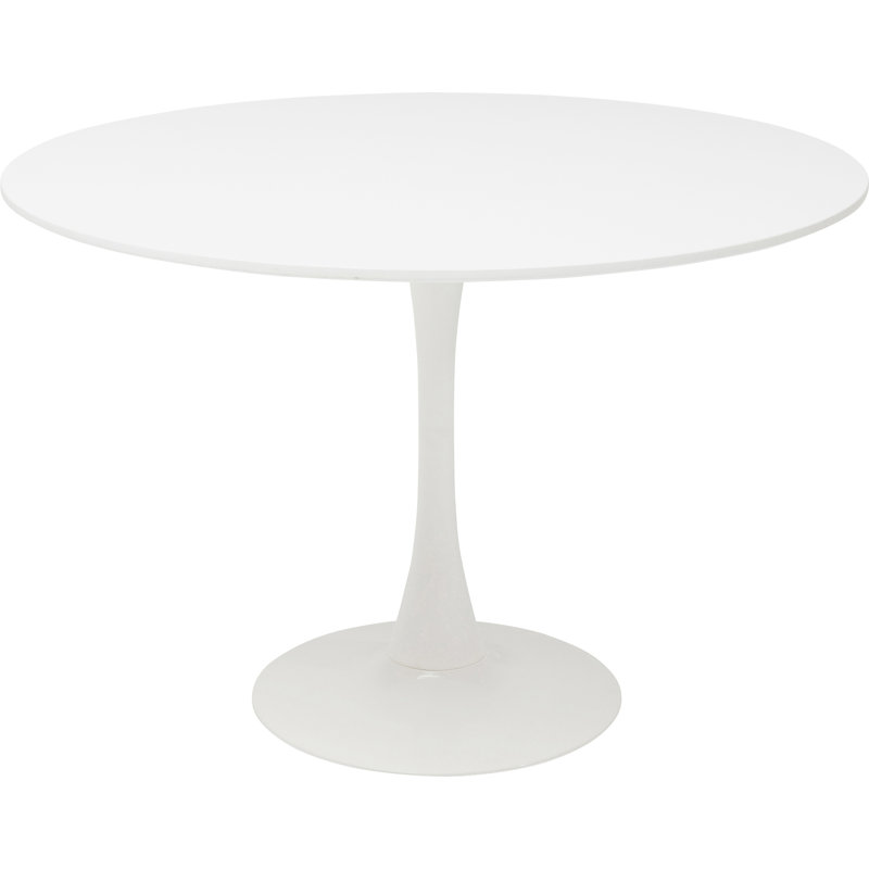 Chic dining table, 72cm H x 110cm W x 110cm D, White