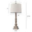 Ensemble de lampes de table en résine 27,75 "avec USB Morsun, convient pour le salon et la table de chevet