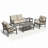 5-Piece All-Weather Conversation Sofa Set
