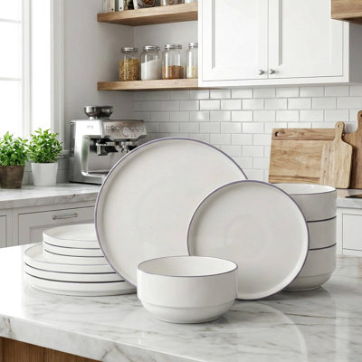 12pc Stackable Dinner Set