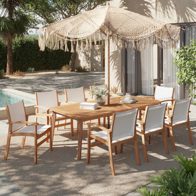 Ensemble repas d'extérieur 9 pièces 9 pièces