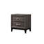 Table de chevet grise et brune 2 - Essentiel de chambre à coucher, mobilier de style contemporain, moderne-57611043