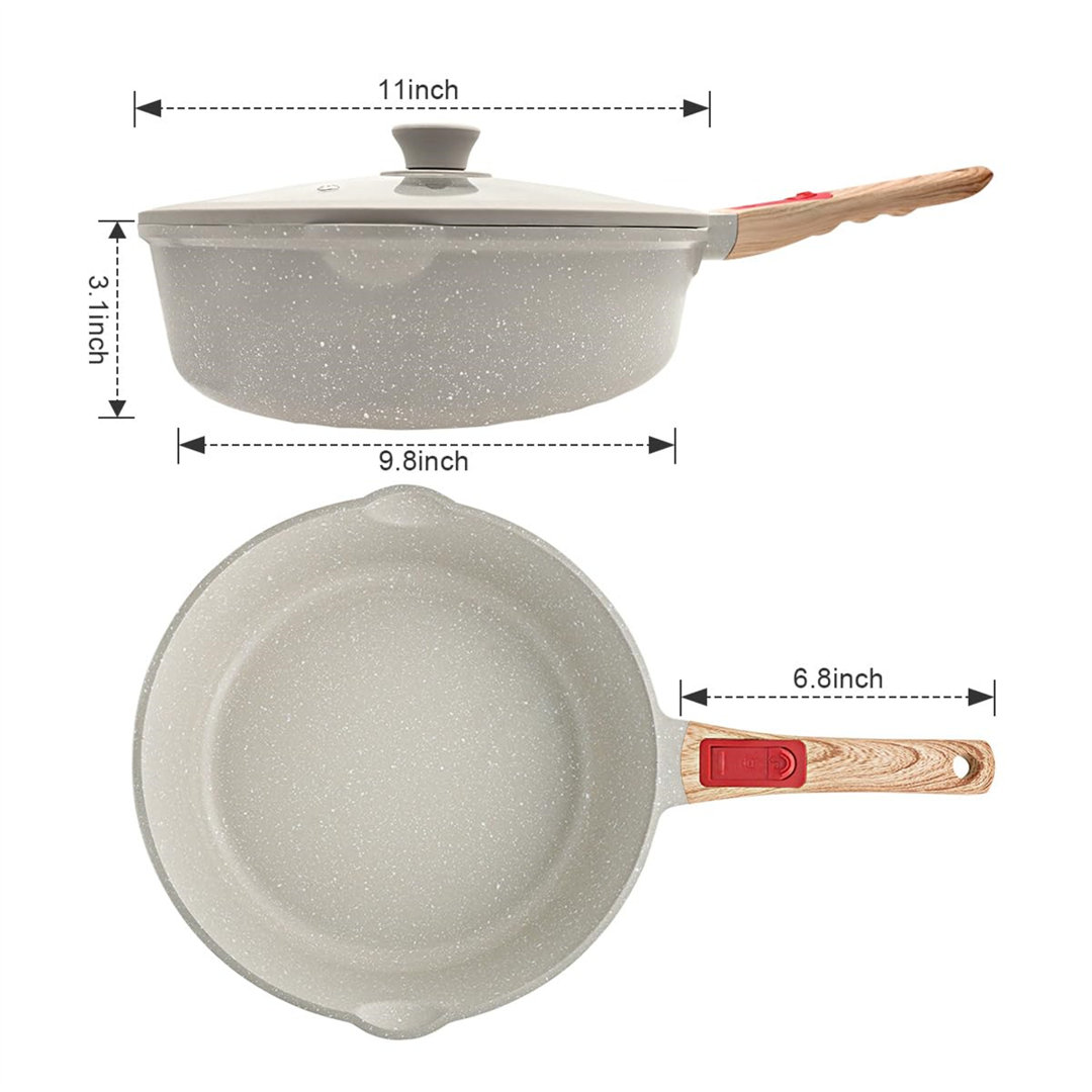 Belfry Kitchen Archbald Aluminium Non-Stick Frying Pan / Skillet