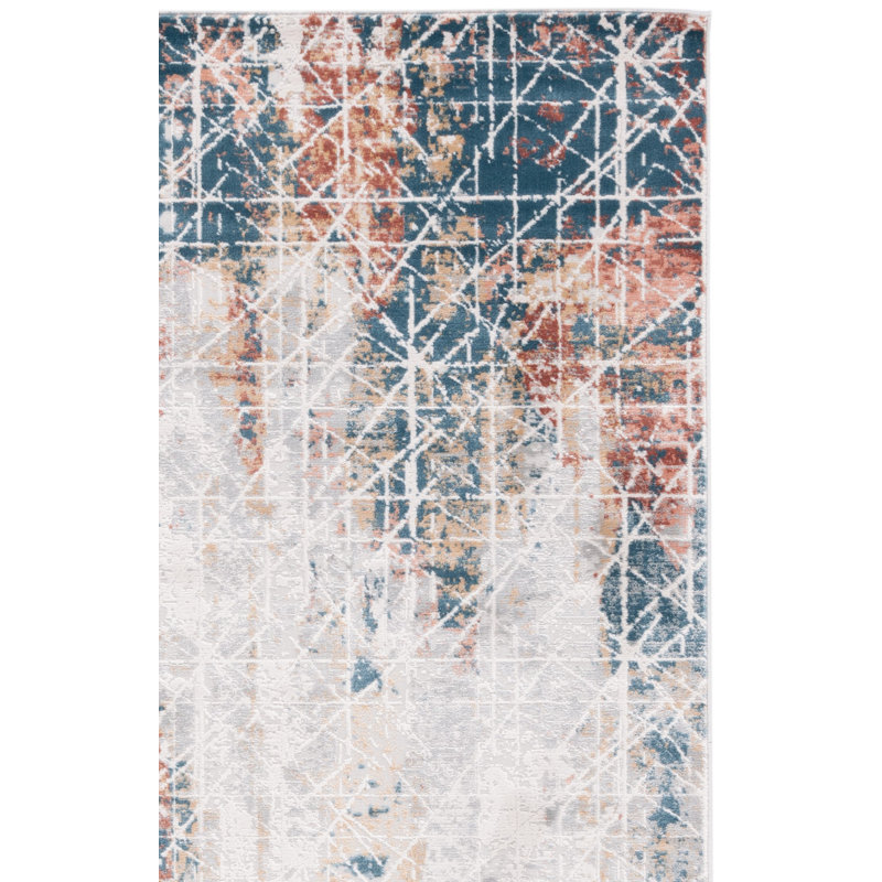 Invista Performance Abstract Rug, Square 6'7"