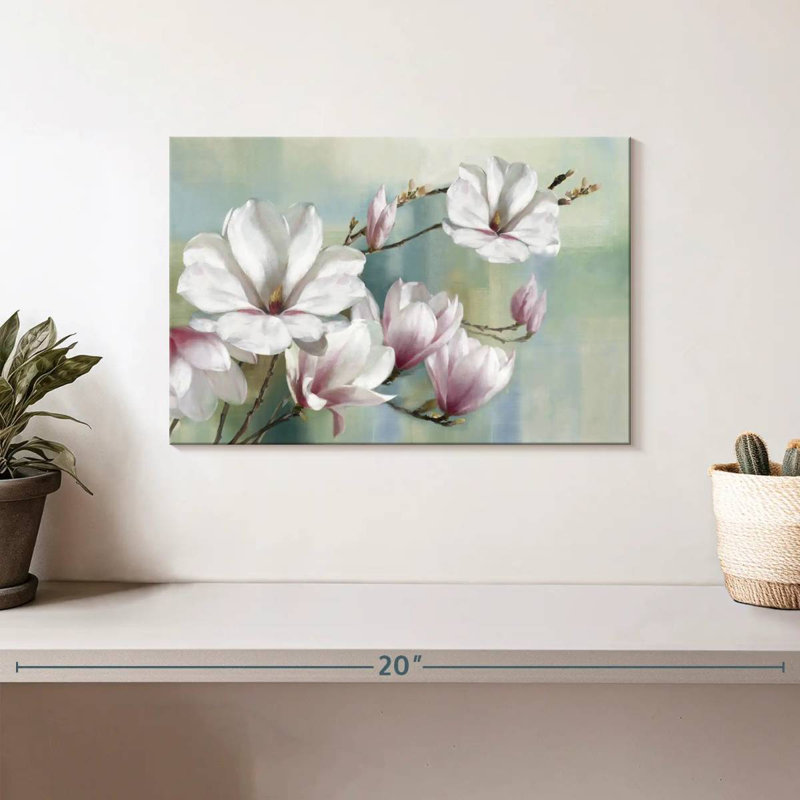 Fleurs de magnolia blanc Harnek, H 8 po x l 12 po