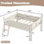 Lit mezzanine pleine grandeur avec garde-corps pleine longueur, lit mezzanine bas en bois massif avec échelles et tablette à côté, forme chic et conception à profil bas-155249484-155249481