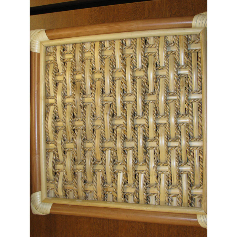 Rainey Glass Top Single Coffee Table, Natural, 19" H x 42.5" L x 24" D