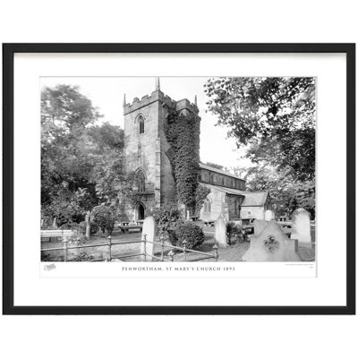 Penwortham, St Mary's Church 1893 1 Piece Single Picture Frame Wall Art