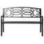 Banc de parc d'extérieur en acier Barty