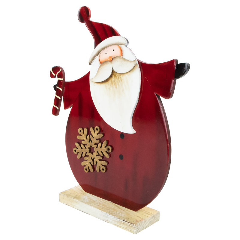 Décoration de Noël 12 po Père Noël avec canne en bonbon