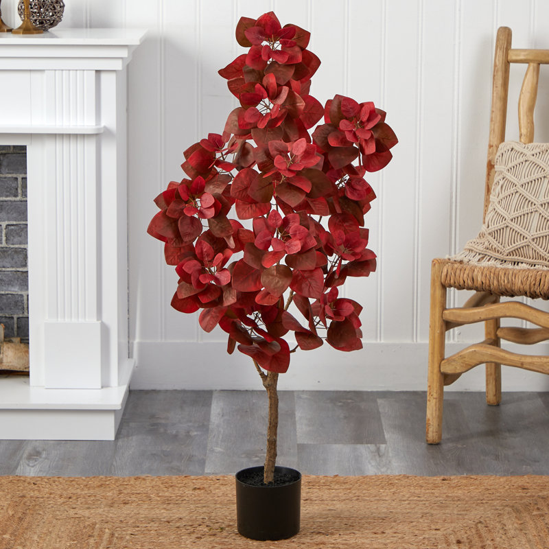 48'' Faux Pomegranate Tree in Pot Liner