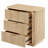 27.6"W Fluted 3 Drawers Dresser Nightstand-1915588006