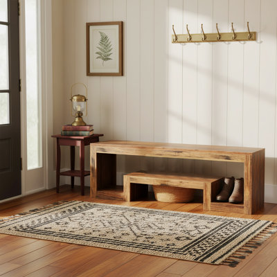 63" Shoe Rack Bench, Entryway Bench, Bench with Storage Function for Living Room, Bedroom, Entryway