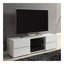 Console à 4 tiroirs blanc brillant