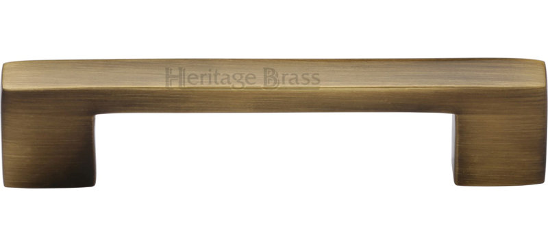 Heritage Brass Heritage Cabinet Pull Metro Design, Antique Brass, 27.6cm L x 1cm W