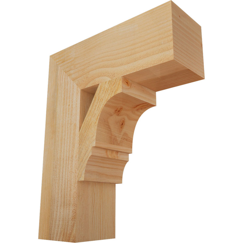 Support de bloc Balboa, L 6 po x P 18 po x H 22 po, Sapin Douglas scié brut