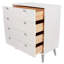 4 Drawer Chest, White Wax Finish