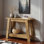 Petite console 41,3 "pour vestibule, table de ferme en bois