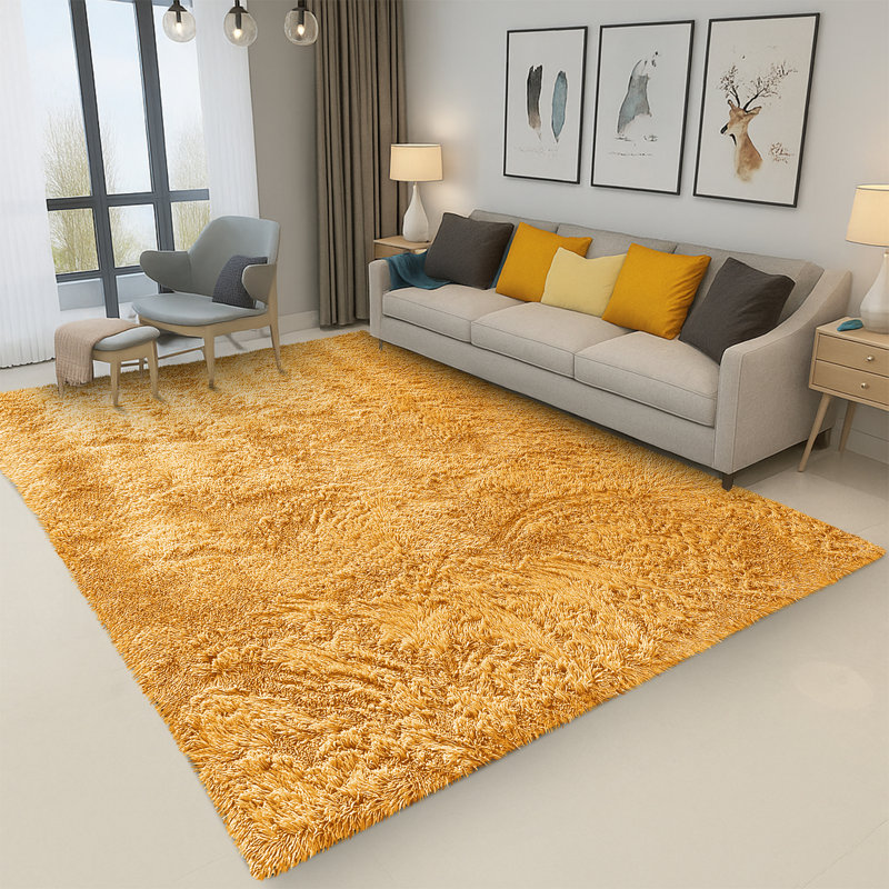 Standard Shag Plush Fluffy Area Carpet, Soft Non-Slip Rug for Living Room & Bedroom, Runner 80 x 300 cm