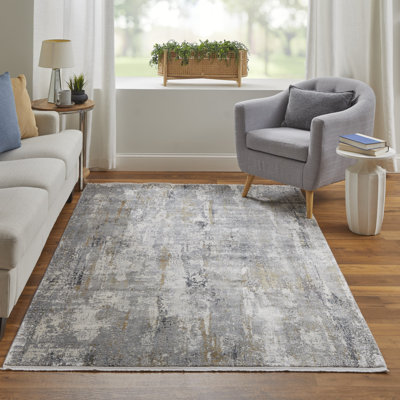 Whitten Abstract Ivory Area Rug