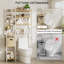 Over Toilet Storage Rack with Pegboard & Storage Basket-179731440-179731441