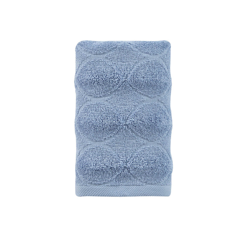 Ozgur   Midweight Jacquard Hand Towel, Blue
